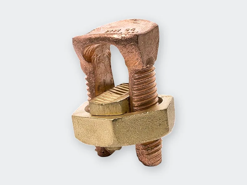 Splitbolt o perno partido de cobre electrolítico, con tuerca de bronce